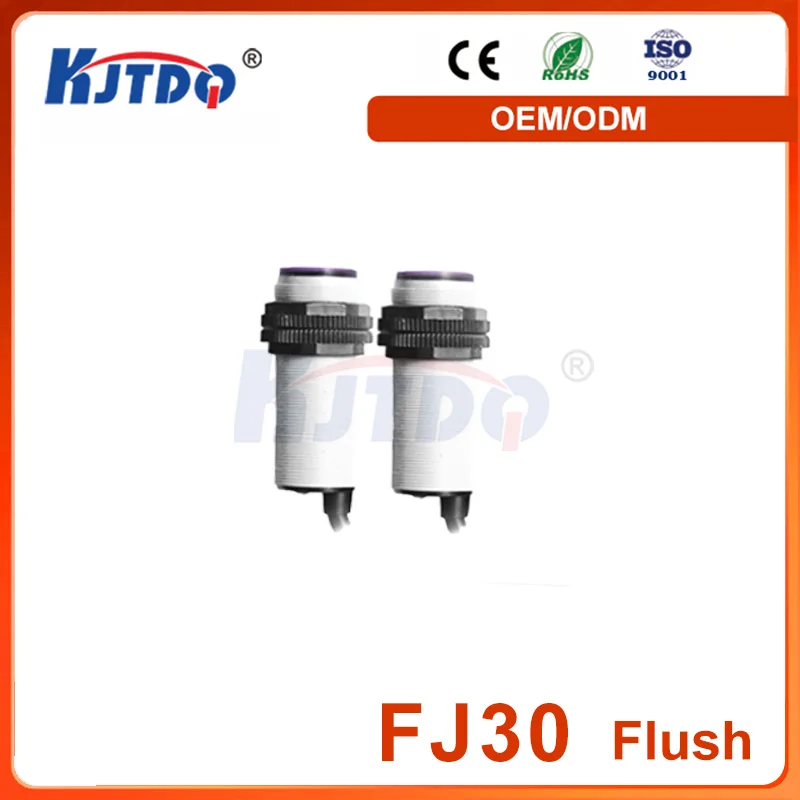 

Fj30 IP67 NPN PNP Sn 5-10m 12V 24V Through Beam Reflection Photoelectric Proximity Sensor