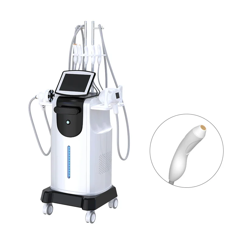Multifunktionales Anti-Aging Hautverjüngungs-RF-Vakuum-Massagegerät mit Kavitationsroller, Schlankheitsmaschine mit Vakuum-Kryo-Laser für den Körper