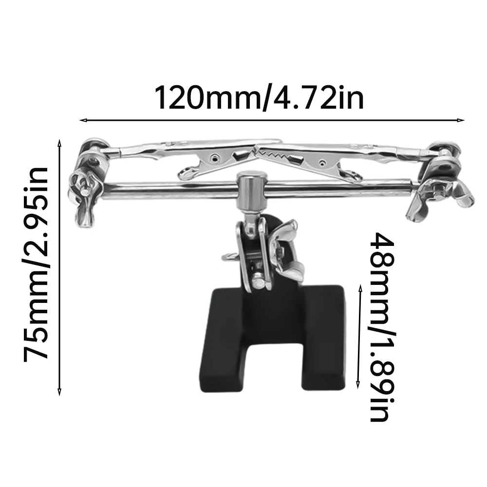 Third Hand Soldering Iron Stand Clamp Helping Hands Clip Tool with 2 Alligator clips PCB Holder Welding Service Tool