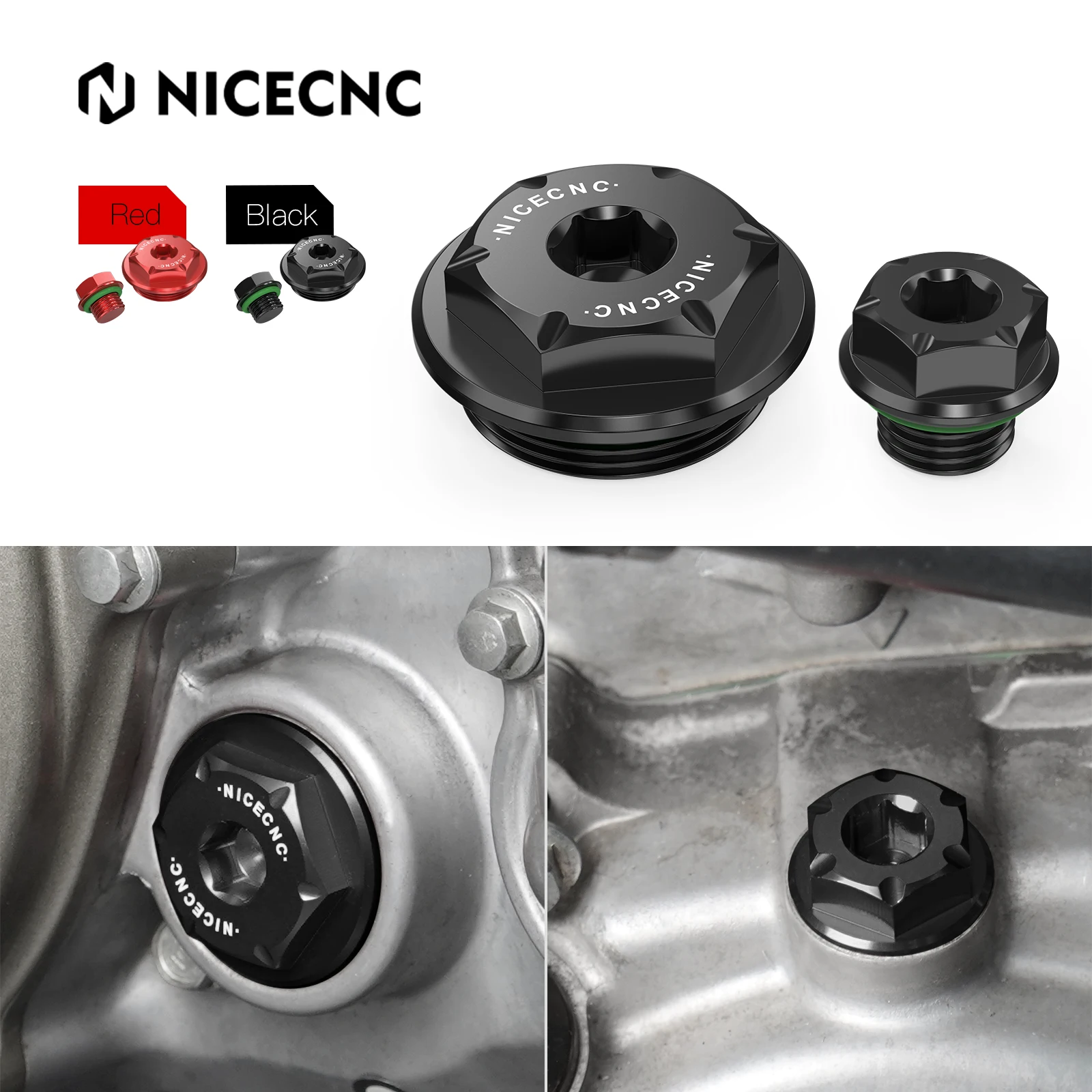 

For Honda TRX450R 2004-2009 TRX450ER CRF250R CRF450X CRF450R Engine Cover Cap Plug Kit ATV Part Accessories OEM 90087-HB5-000