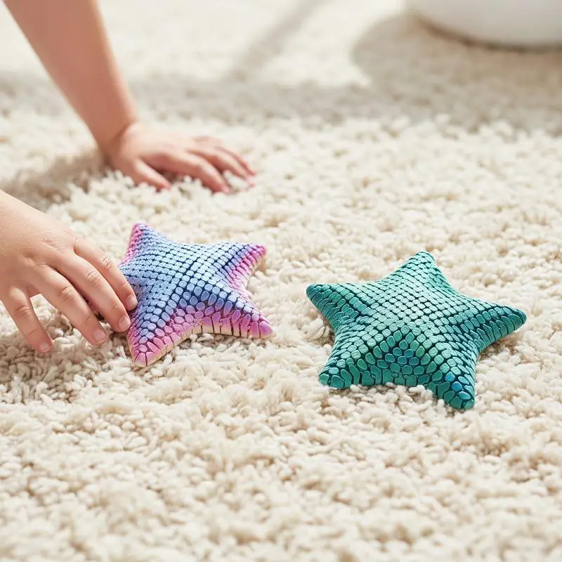 3D Printed Articulated Starfish Fidget Toy 1Pc Unique Stress Relief Toy for Classroom Office Anxiety Reduction