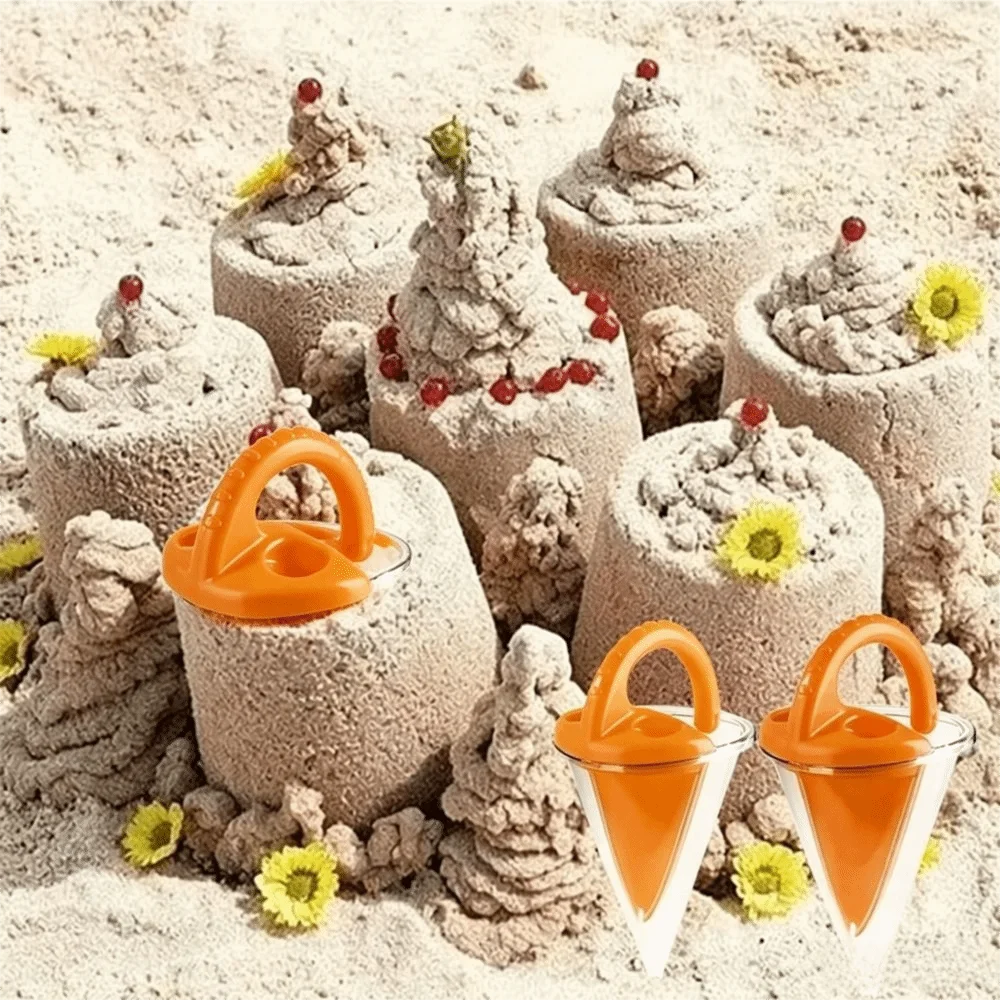 New ABS Sand Funnel Handheld Multifunctional Overflow Funnel Sifter Beach Sand Funnel Sandbox Activity
