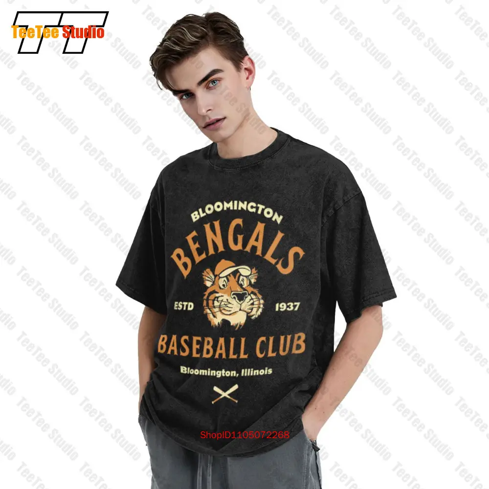 

Винтажная бейсбольная футболка унисекс Bloomington Bengals Illinois Minor League D4R2