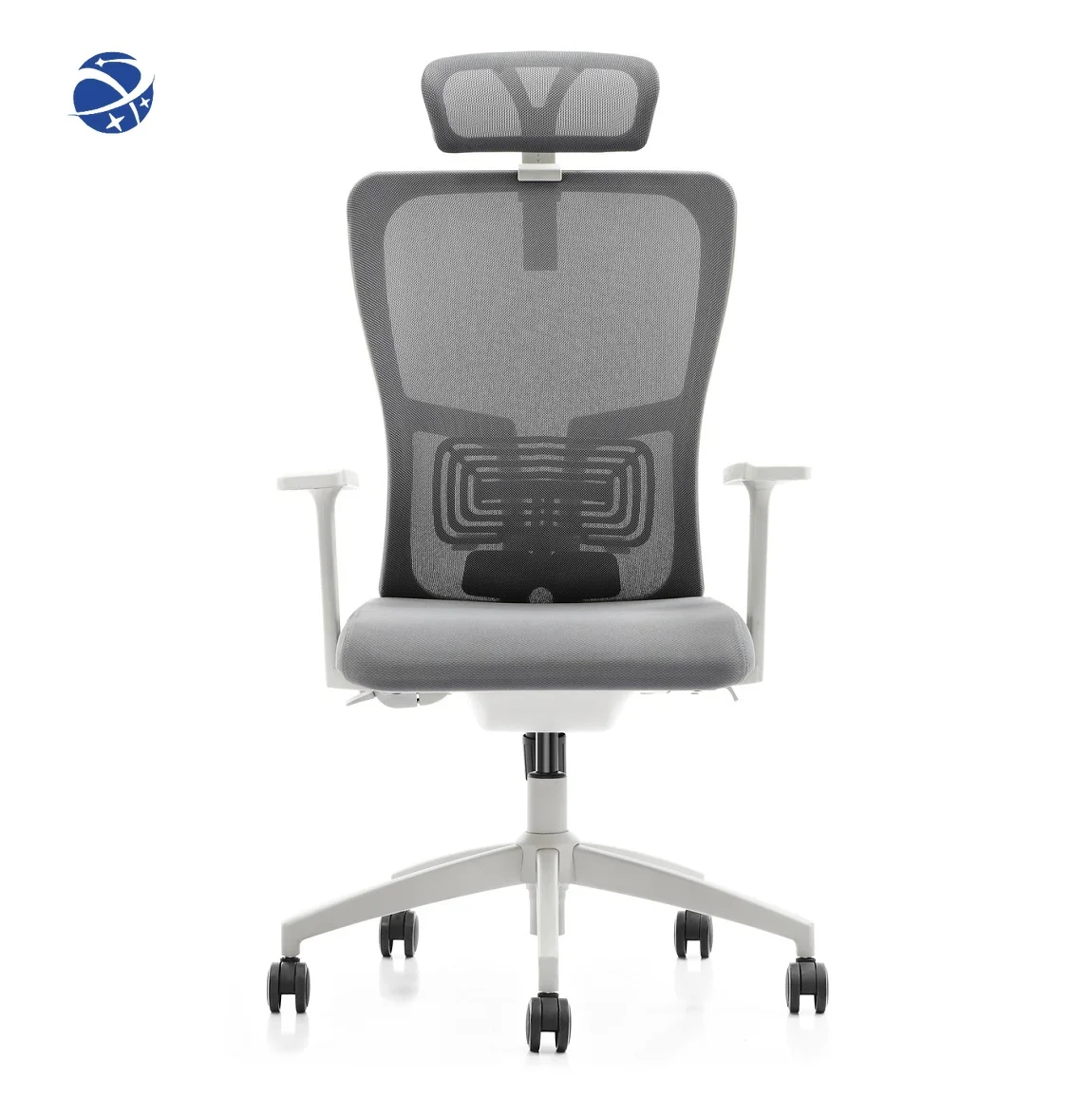 YYHC OEM Direct Manufacturer BIFMA Standard fixed armrest adjustable headrest mesh executive ergonomic office Chair