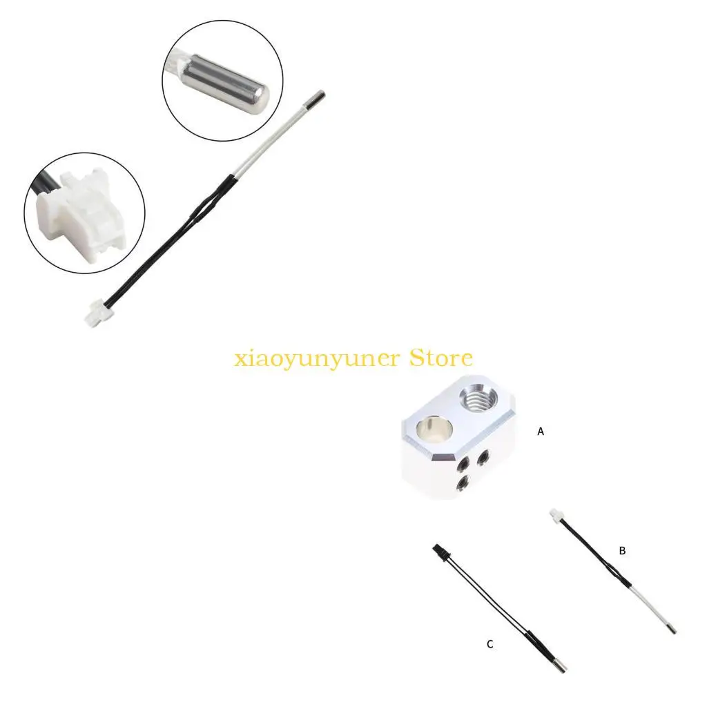 

P9JB 3D-принтер, эффективный нагревательный блок, нагревательный картридж, термометр, линия нагревательного стержня для