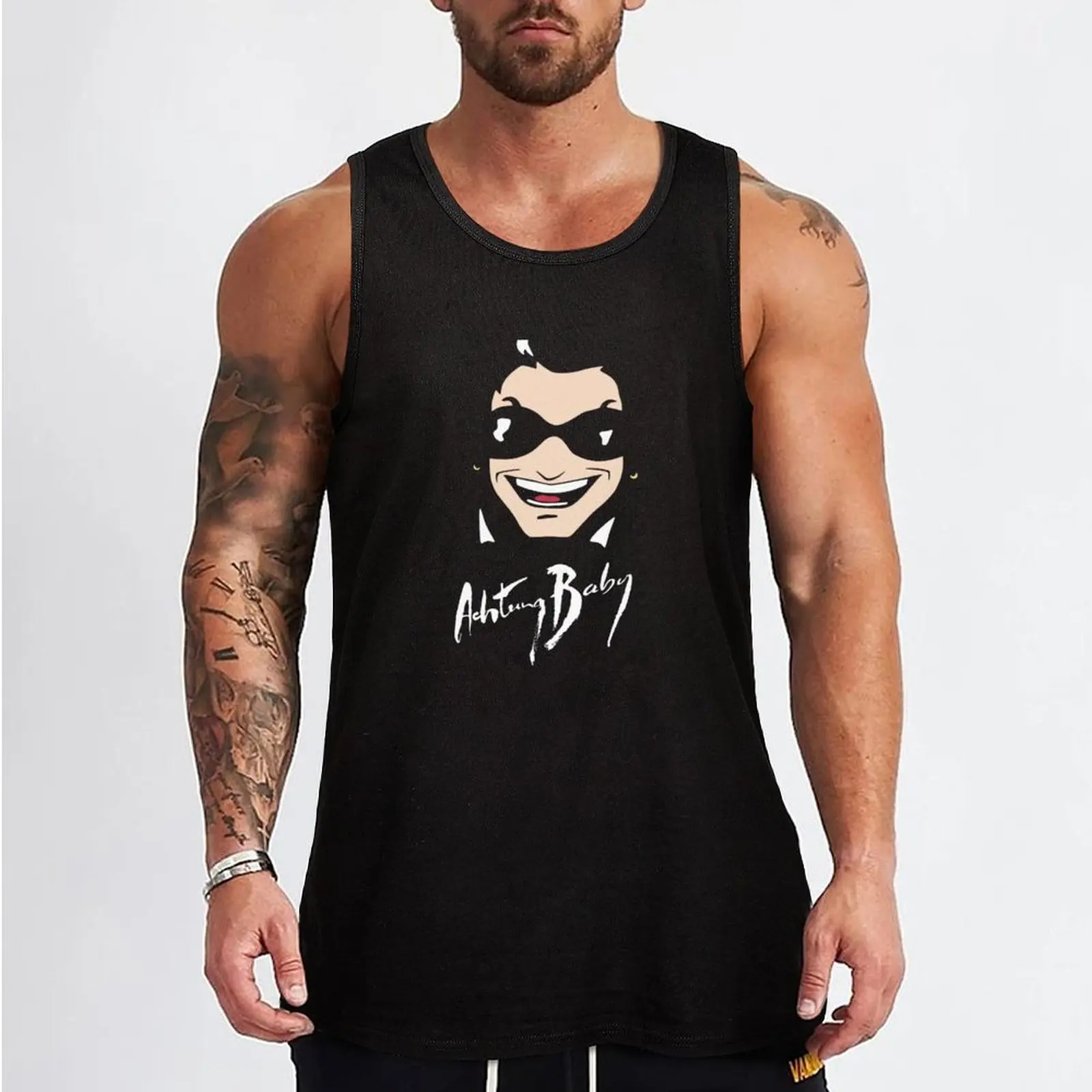 Bono is The Fly Tank Top sleeveless vests Gym T-shirts for men