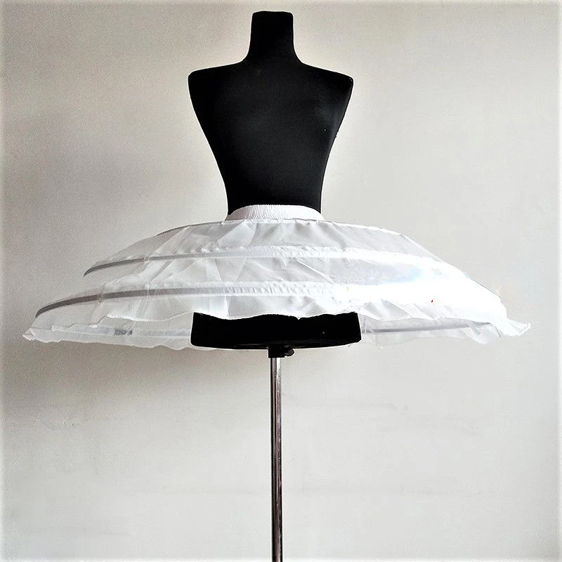 Flat Awning Ballet Performance 3 Circles Fishbone Adjustable Shrink Short Cos Black and White Swan Summer Cool Crinoline