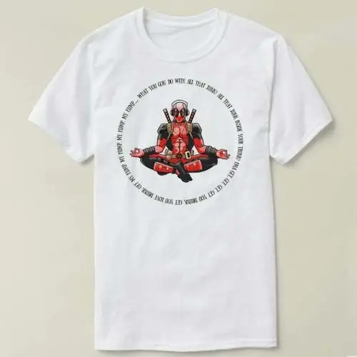 

Marvel Authorized American Anime Avengers Deadpool Deadpool Marvel Thor Print T-Shirt Summer Men's and Women's Short Sleeves