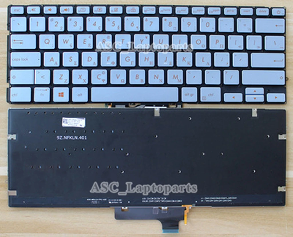 New UK , US , Arabic , Russian , Greek , Hebrew , Spanish Keyboard for ASUS ZenBook 14 UX431 UX431FL UX431FLC UX431FA UX431FN