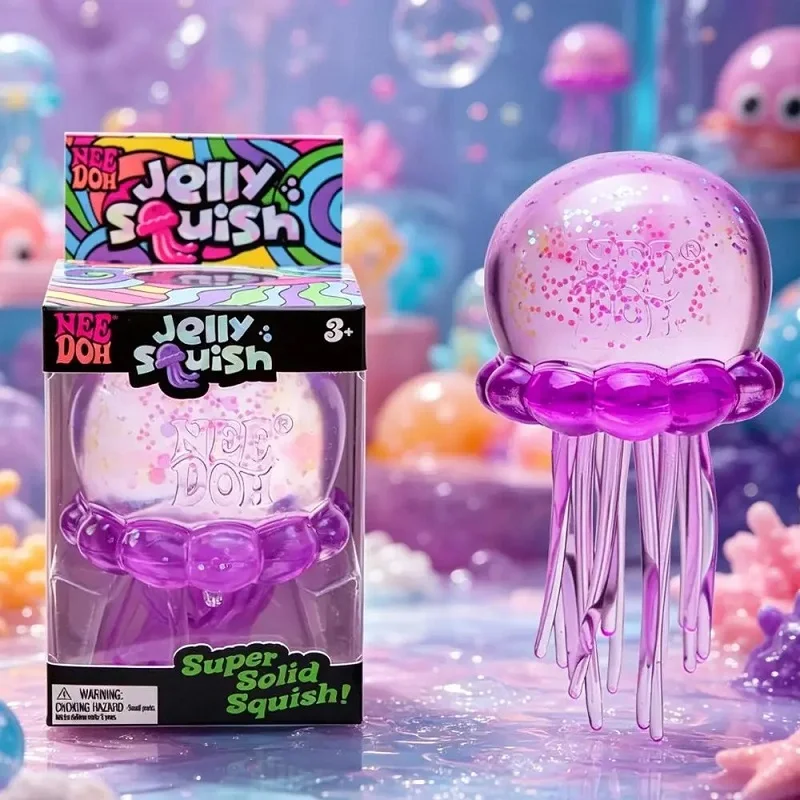 Squishy Needoh Jellyfish Beach/, Jeu aquatique. Jouet anti-stress méduse simulée à presser pour l'extérieur, boîte mystère