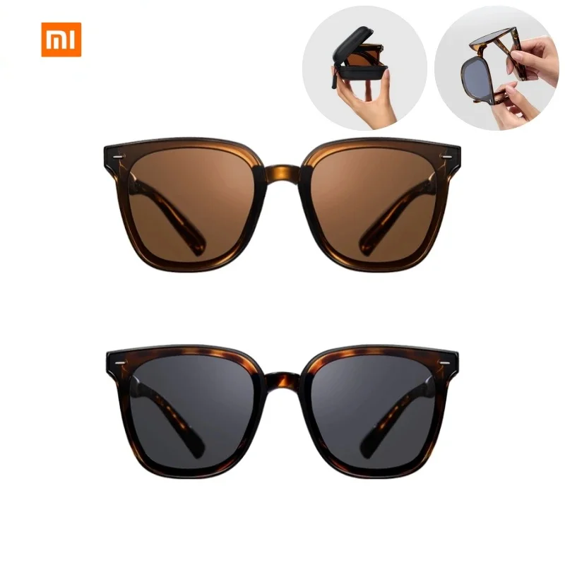 Xiaomi Mijia Folding Polarized Sunglasses HD TR90 Ultra Lightweight OAR Anti Reflective Coating ≥ 90% UV Blocking Outdoor Goggle