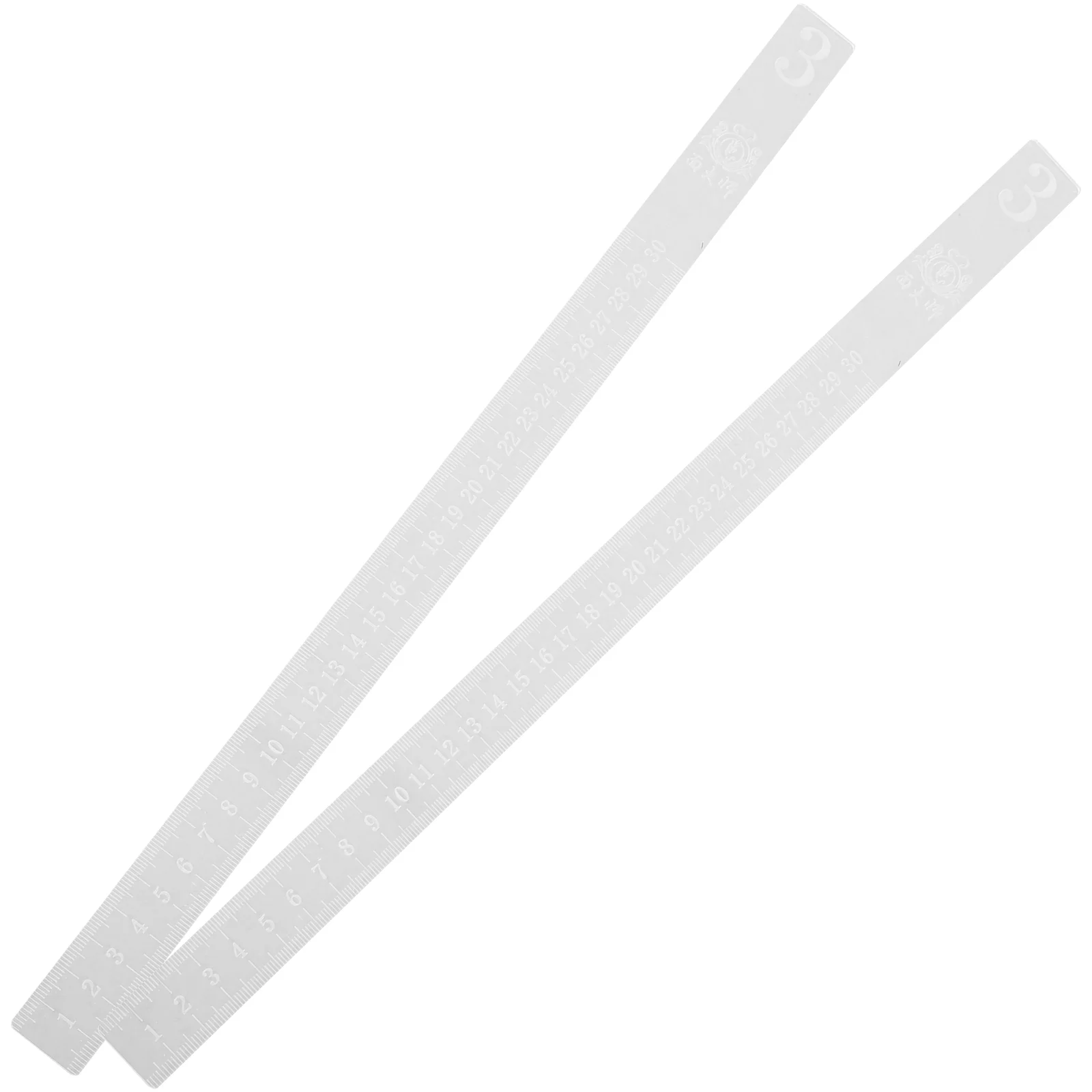 

2 Pcs Biscuit Balance Ruler French Rolling Pin for Pizza Acrylic Dough Non Kitchen Tools Leveling