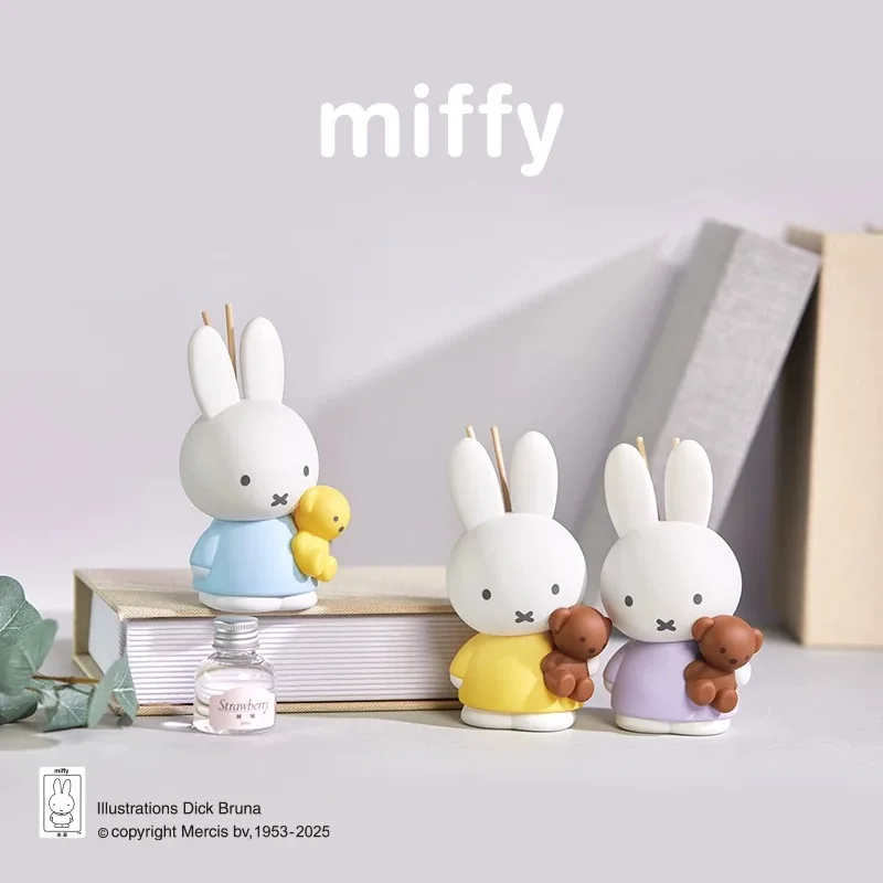 New Original Miffy Scent Diffuser Aroma Series Blind Box Fire Free Aroma Ornament Figure Anime Doll Christmas Gifts