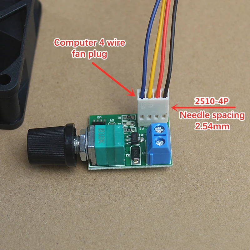 Регулятор вентилятора DC12V, ШИМ-регулятор скорости с переключателем, одноканальный, 4-контактный, маломощный, бесшумный, для вентиляторов корпуса компьютера