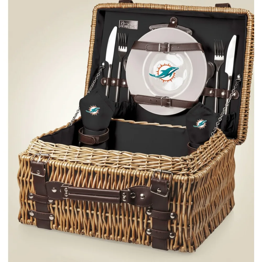 

2-Person Wicker Picnic Basket Set, Portable Outdoor Dining for Couples & Families, Durable and Stylish