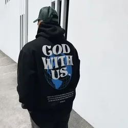 2024 new men's and women's casual high-quality sports hoodie plain color letter print kangaroo pocket drawstring print hoodie