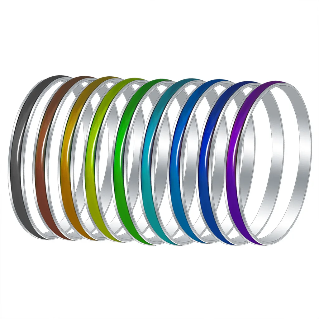Vintage Fashion Girl Glamour Temperature Change Color Mood Bracelet Ladies Gift Luxury Jewelry Bangles for Women