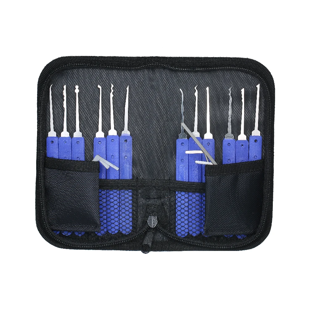 17 PCS Lock Picking Set with Storage Organize Bag Practice Locksmith Tools Lockpicking Kit for Beginners Professionals Kids