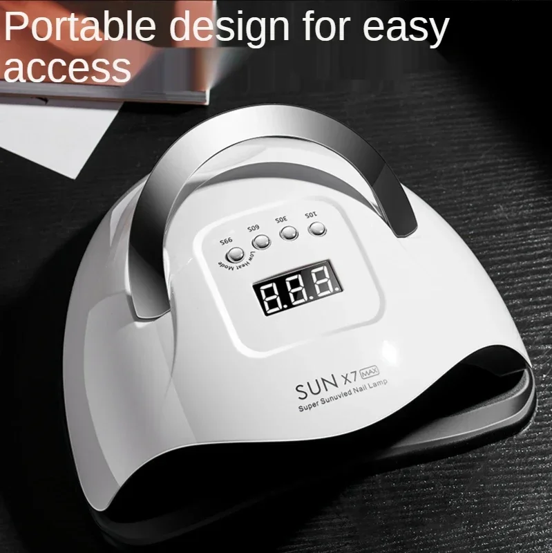 UV LED-lamp voor manicure, nageldroger voor het uitharden van UV-gel, 180W nagelgereedschap met sensor LCD-scherm