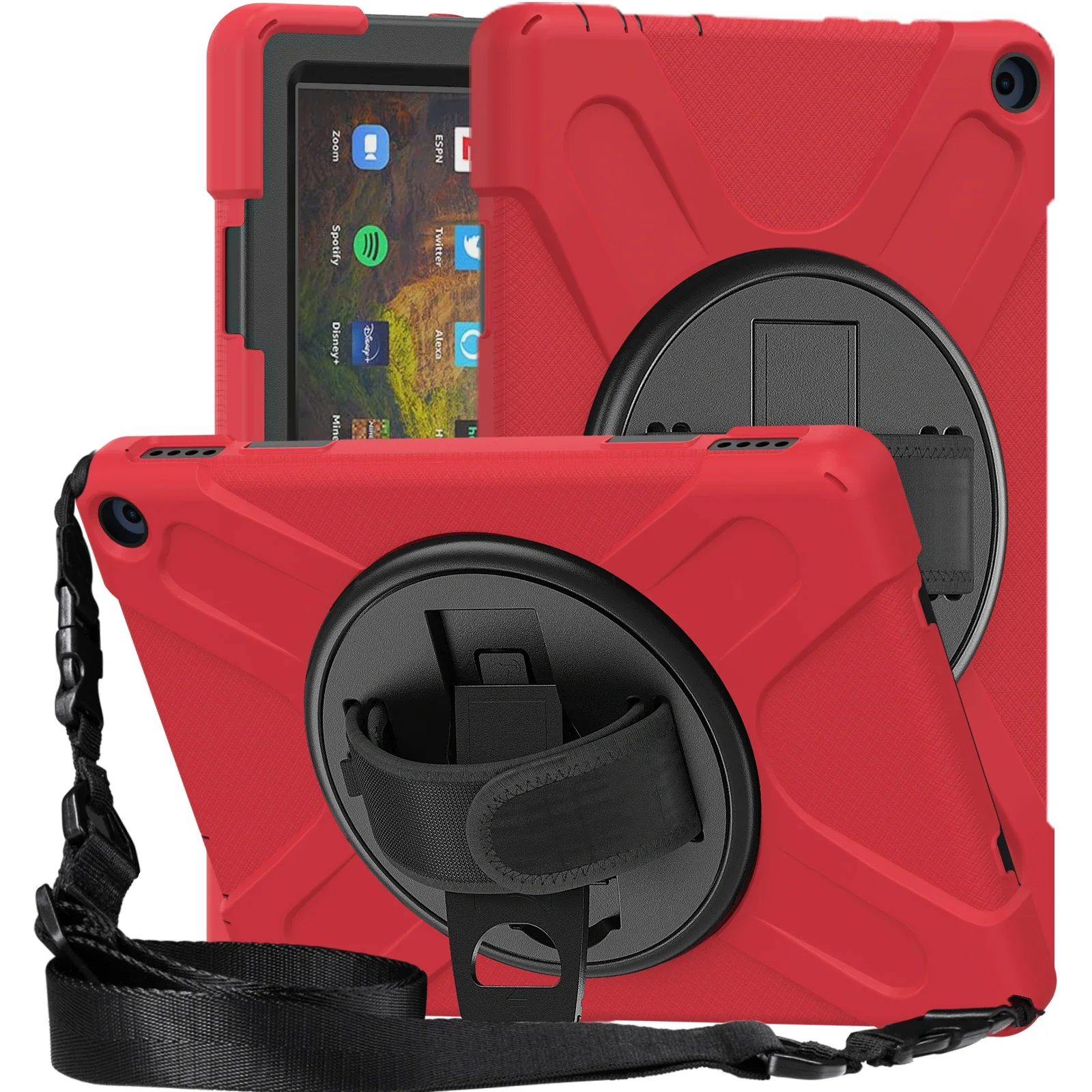 Etui pancerne do Amazon Kindle Fire HD10 2023 HD 10 Plus 2021 2019 2017 Heavy Duty 2 In1 Hybrid Cover Fire7 HD8 HD 8 Plus 2020