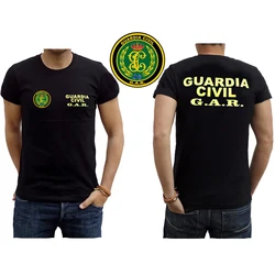 España Guardia Civil Grupo de Acción Rápida GAR Insignia Camiseta. 100% Algodón De Alta Calidad, Cuello Redondo