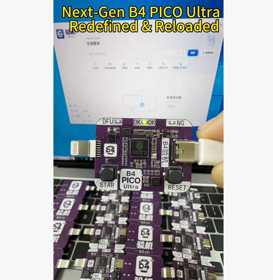Next-Gen B4 PICO Ultra DFU RP2350A PICO Engineering Box DFU Mode Tool For iPhone IOS Enter DFU One Click Boot