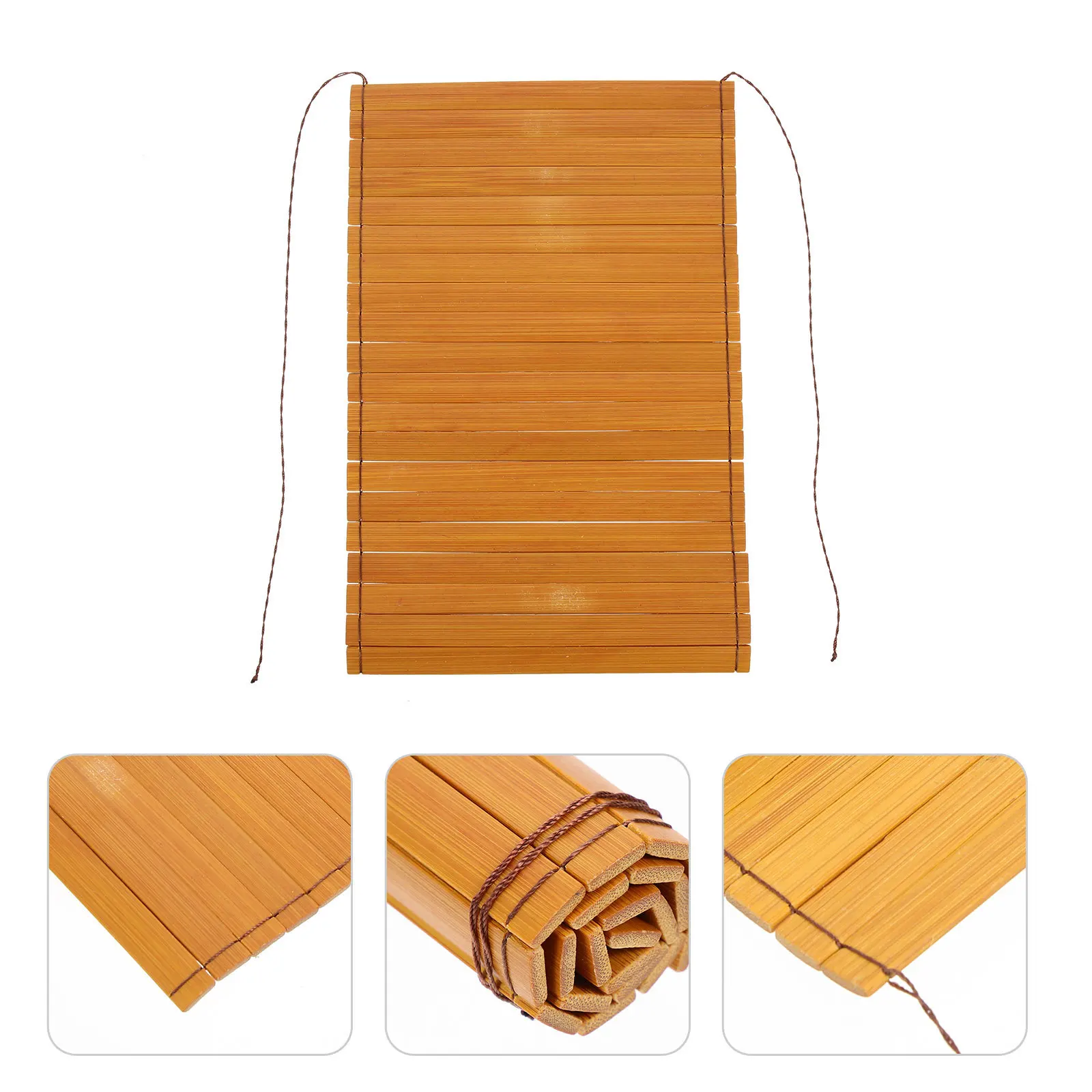 

Multipurpose Blank Bamboo Sheet Yellow Bamboo Slips Handcraft Tool Home Decoration Cup Cushion Heat Insulation Pad Room Decor