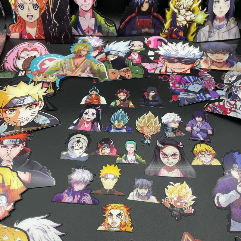 

1 piece Dbz Naruto One piece 3D Anime Motion Small Sticker Waterproof Decal for Phone,Cup,Laptop,Notebook,Wallet,Ect Toy Gift