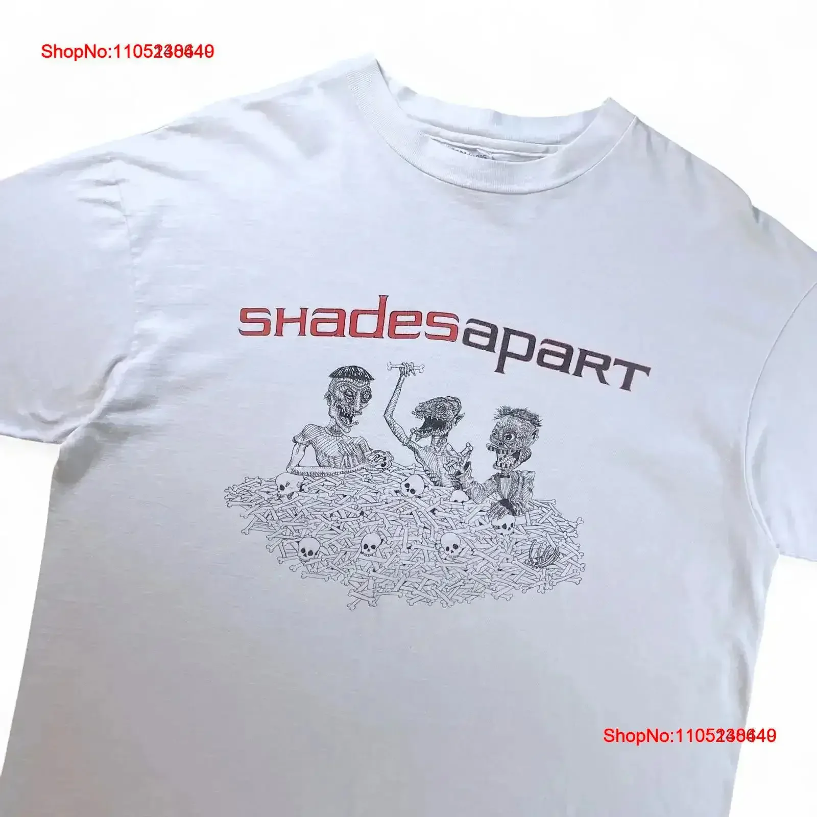 Vtg 90s Shades Apart Hardcore Punk Band T Shirt Jawbreaker Dag Nasty Quicksand L XL vintage Washed homme fashion Stylish
