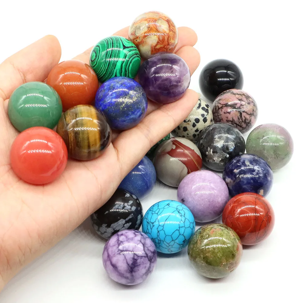 25 مللي متر الحجر الطبيعي كرة مستديرة شفاء كريستال جمشت المجال المعدنية عينة الطاقة التأمل الأحجار الكريمة غلوب هدية تزيين المنزل