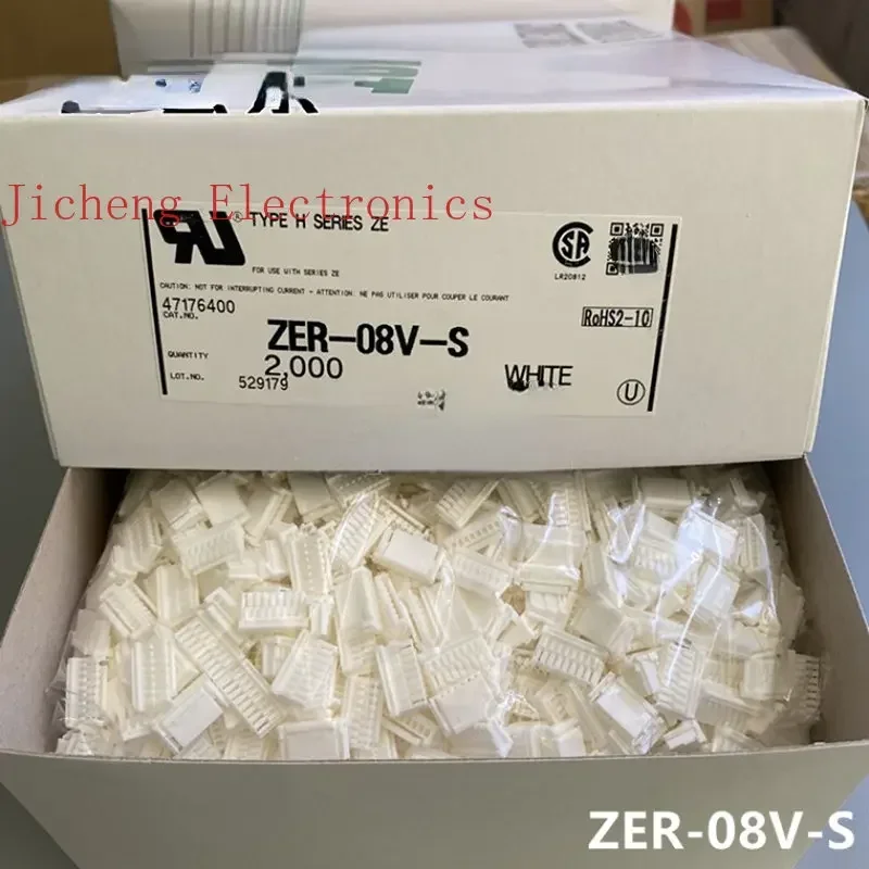 10PCS Connector ZER-08V-S Rubber Shell 8P 1.5MM Pitch Original In Stock