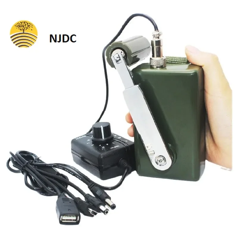 

High Power Manual Generator Outdoor Professional Silent Emergency Mobile Phone Computer Charger Portable 30W/28V