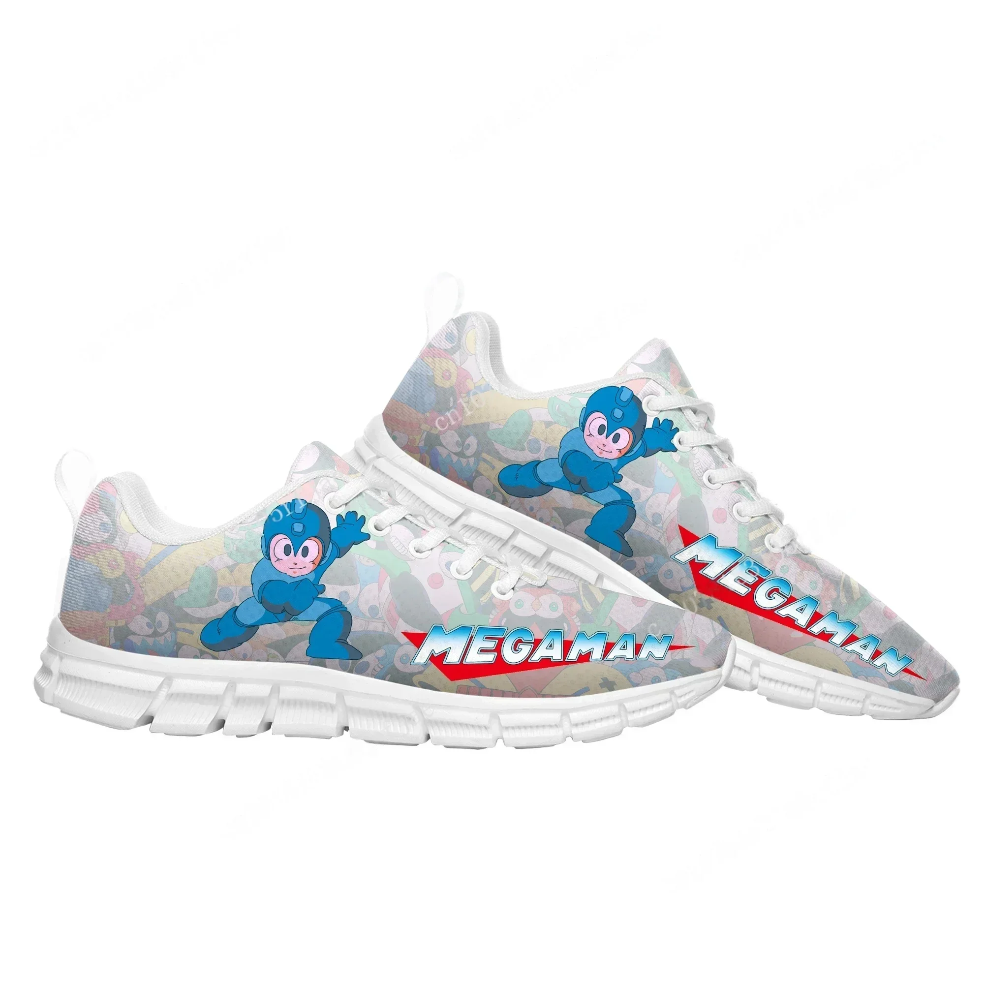 

Mega Man Megaman Sports Custom Shoes Hot Cartoon Game Mens Womens Sneaker Tailor Made Couple Built Shoes