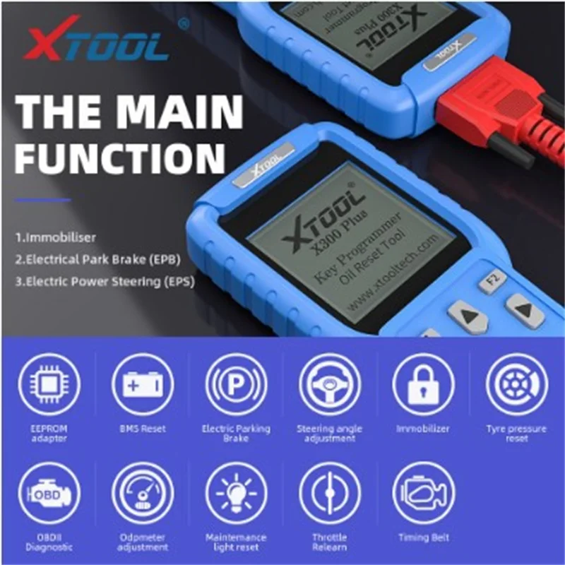 

Оригинальный Автомобильный инструмент XTOOL Diagfnostic X300 Plus OBD2