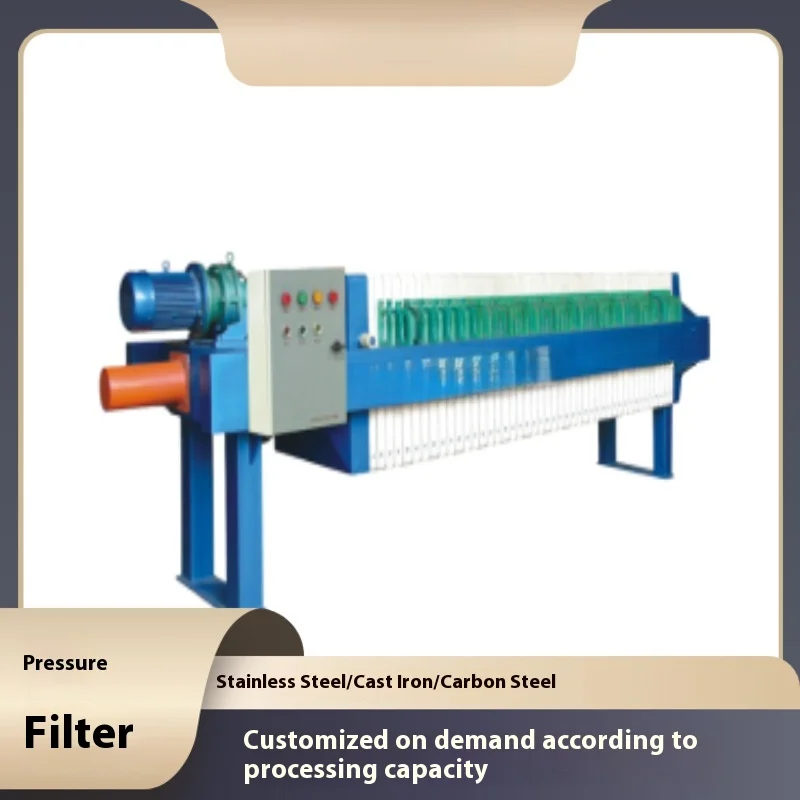 Chemical Industry Sludge Dewatering   Filter Press Equipment Clay Membrane Filtering Plate and Frame Filter Press