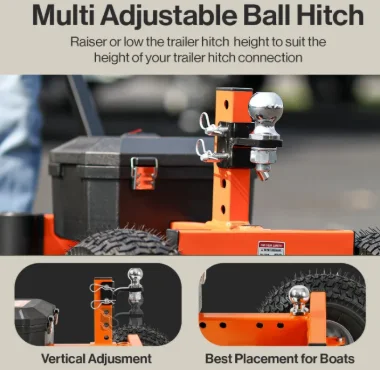 24V/48V Powered Trailer Mover Heavy Duty 2866-8000LBS Electric Dolly with 2