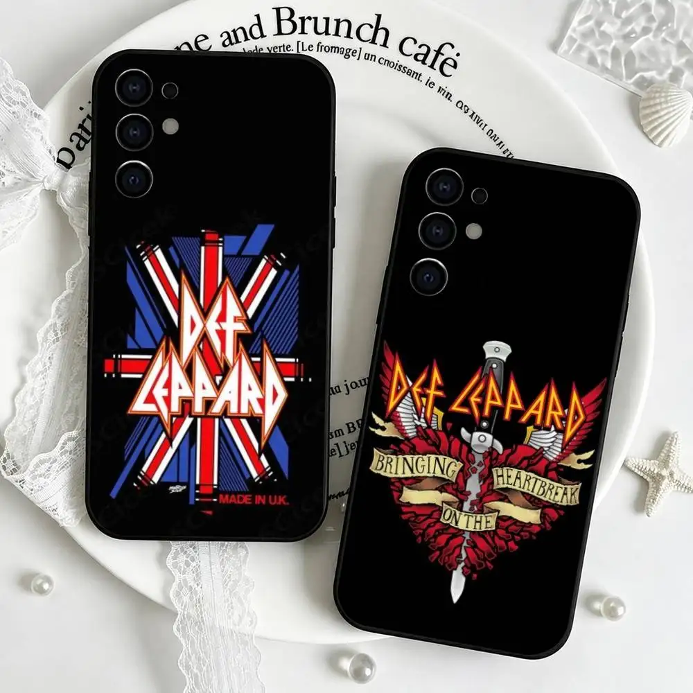 Band D-Def Leppard  Phone Case For Samsung S25,S24,S21,S22,S23,S30,Ultra,S20,Plus,Fe,Soft Silicone Black Cover