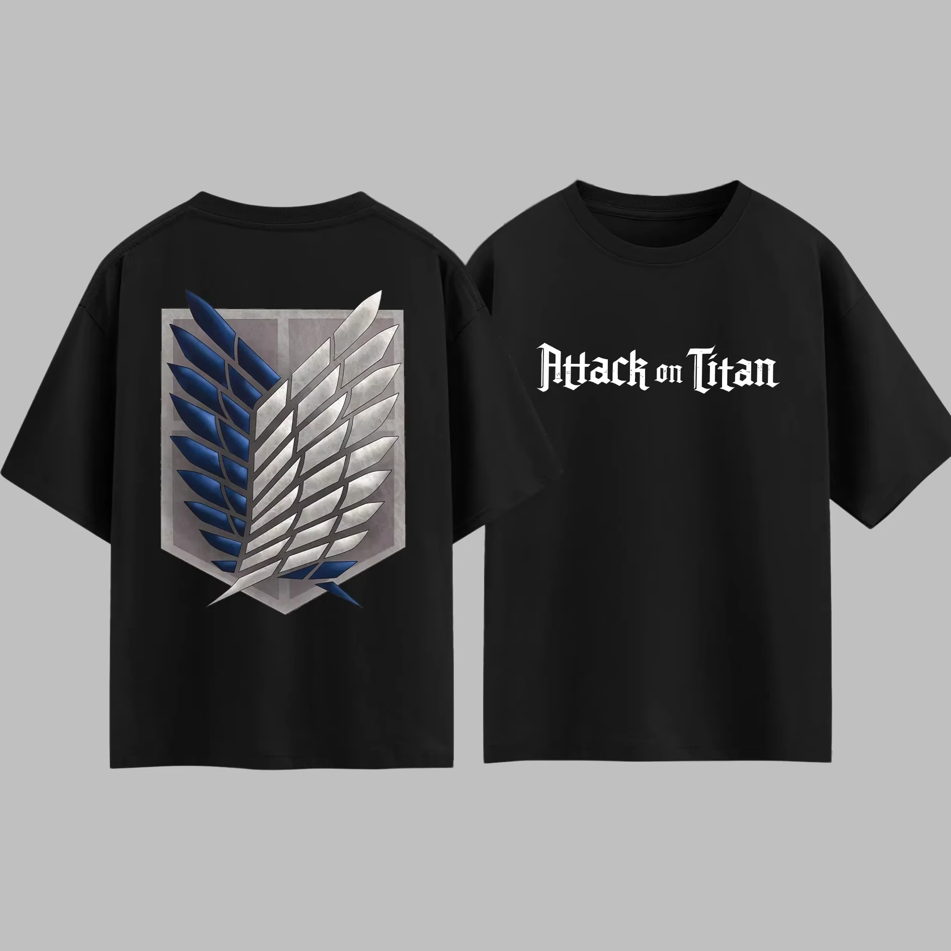 Japanese Anime Attack on Titan Survey Corps T-shirt Men Women Cotton Summer Top Harajuku Style Fashion Short Sleeved Tee shirts