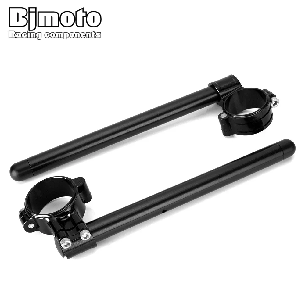 

Motorcycle Handlebar 33/35/37/41/43/45/47/48/50/51/53/55mm Clip On Ons Fork Handlebars Adjustable Handle Bar Cafe Racer