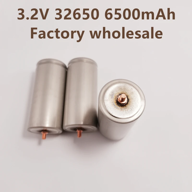 100% Original 32650 6500mAh 3.2V Lifepo4 Rechargeable Battery Professional Lithium Iron Phosphate Power Battery With Screw