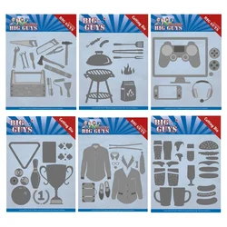 Game Time Handyman Tools Play to Win Fast Food Metal Cutting Dies for Scrapbooking Paper Making Embossing Frame Card Craft