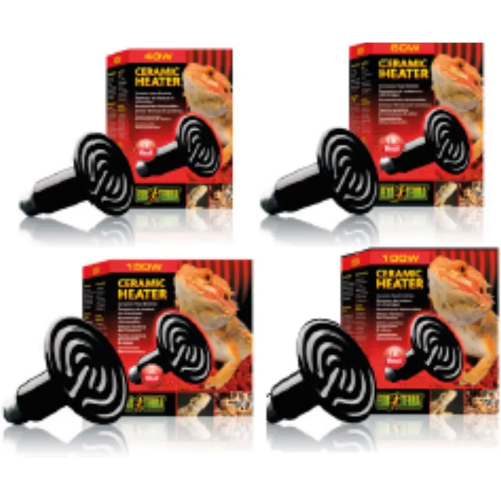 

's Ceic Heater - 40 W Lamp Pack or Reptile Heat, Ceic Emitter with 150-Watt Ceic Heat Emitter, Compatible with Light and tat