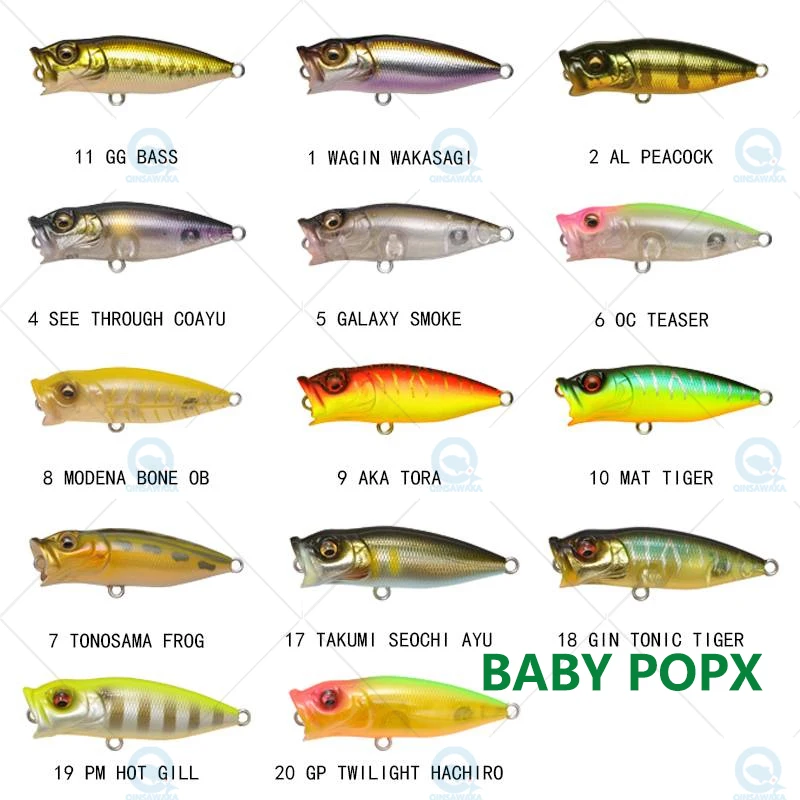 JAPAN Megabass BABY POPX 50mm 5.2g Floating FISHING Lure Top water