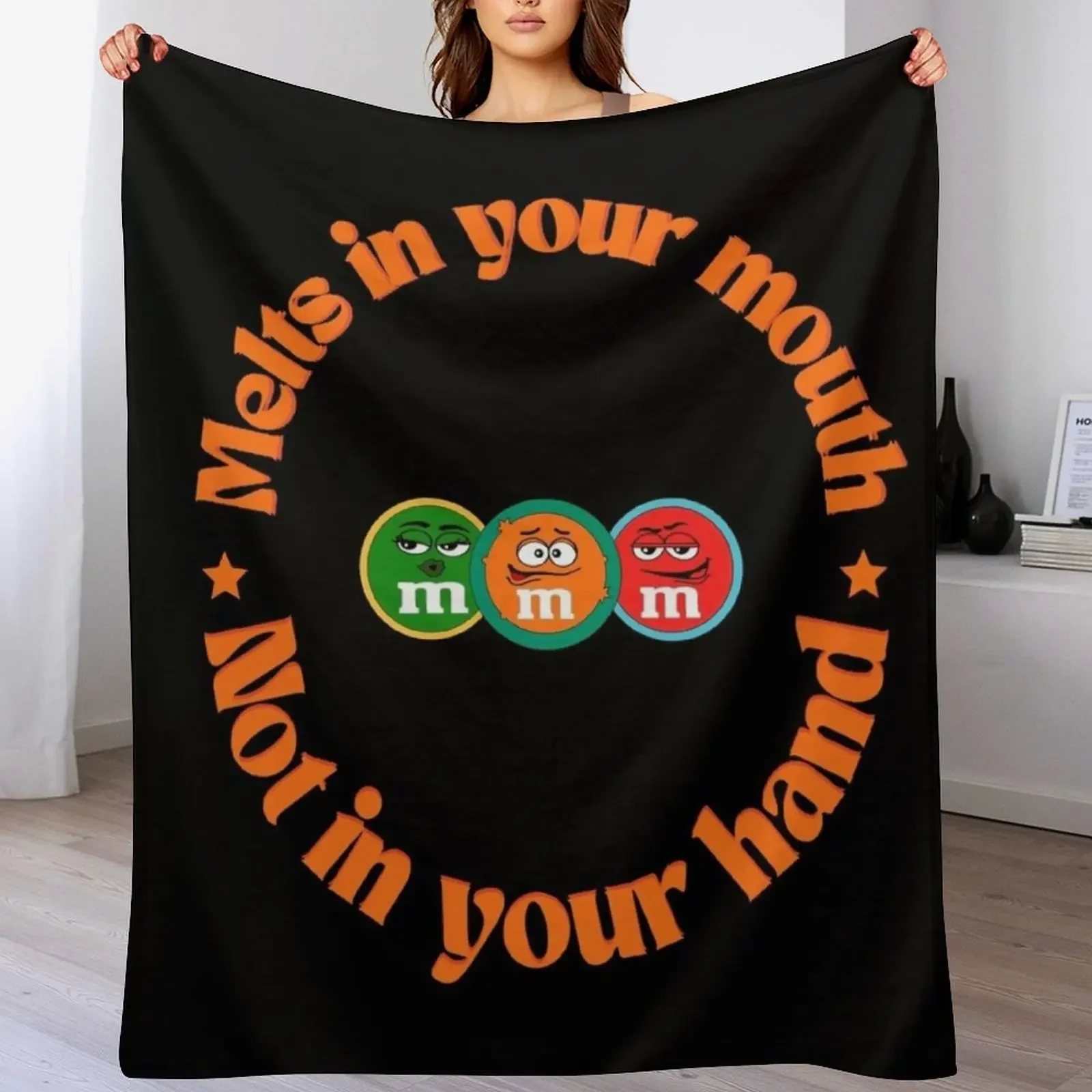 Melts in your mouth not in your hand Throw Blanket Air Conditioner Soft Blanket for Office Home