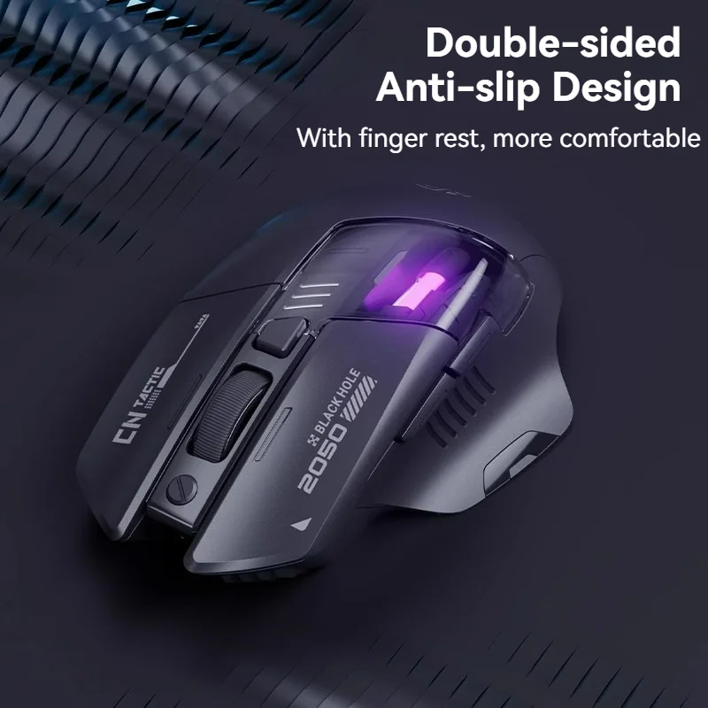 Inphic A9 Explorer V2 Three-mode Gaming Mouse Indicator DPI Adjustable Macro-driver Ergonomics 12000DPI   1000Hz rate of return
