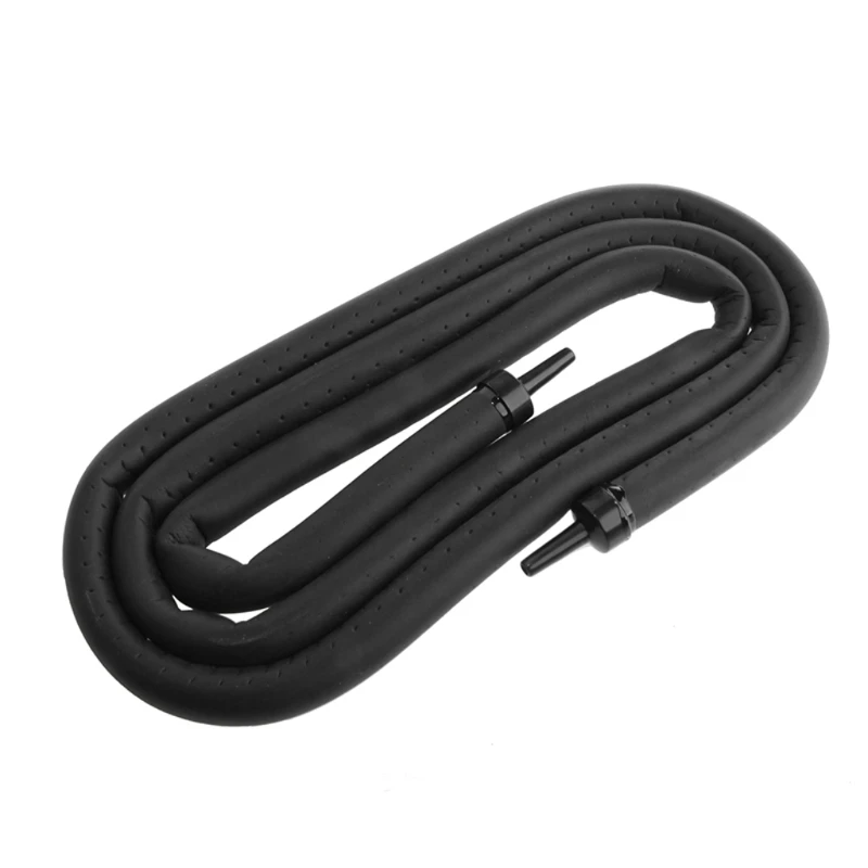 LXAF Bendable Bubble Wall Soft Rubber Tube Oxygen Diffuser Flexible Air Curtain Black Hose for Aquarium Fish Tanks