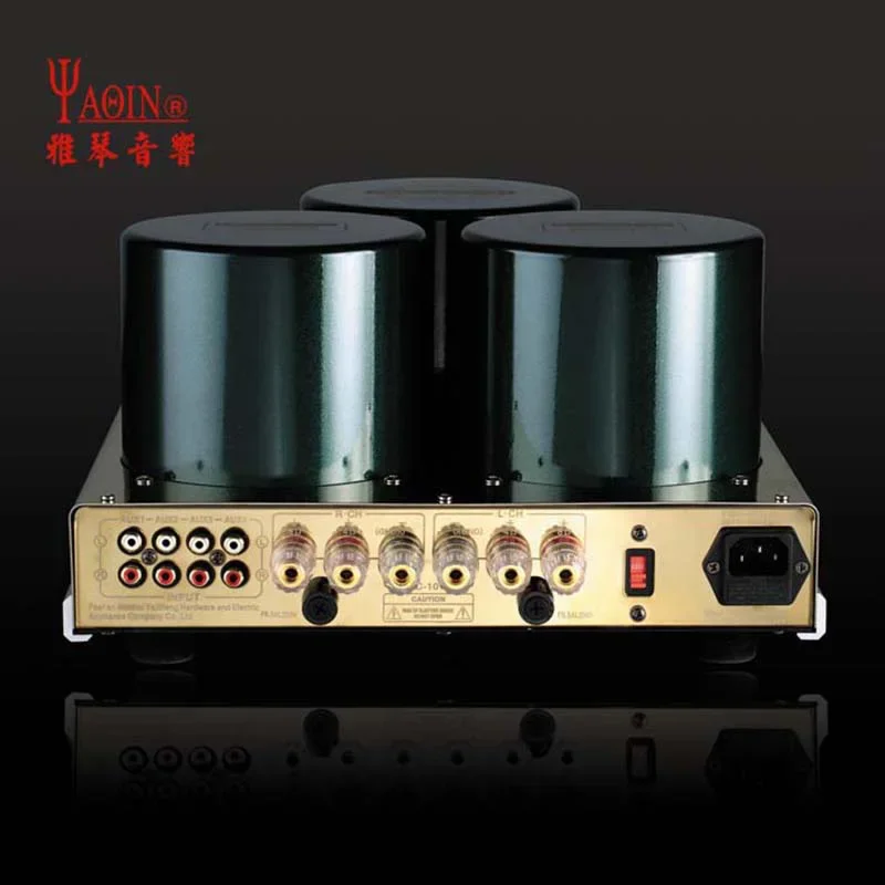 حار YAQIN MC-10T سطح المكتب El34 فراغ مُضخّم صوت Hifi أنبوب أمبير المضخم مع 12AX7 قبل أمبير
