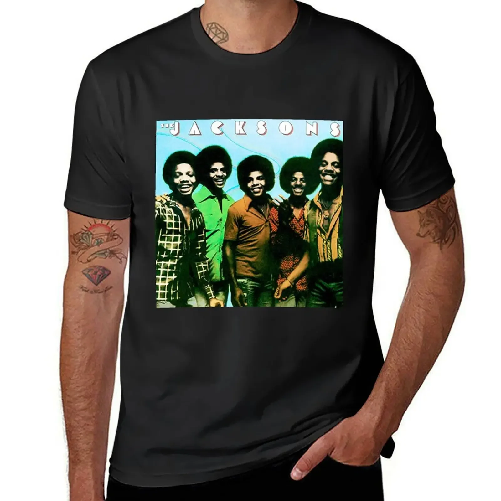 Jacksons cover T-Shirt baggy shirts graphic t shirts customs design your own mens t shirts pack