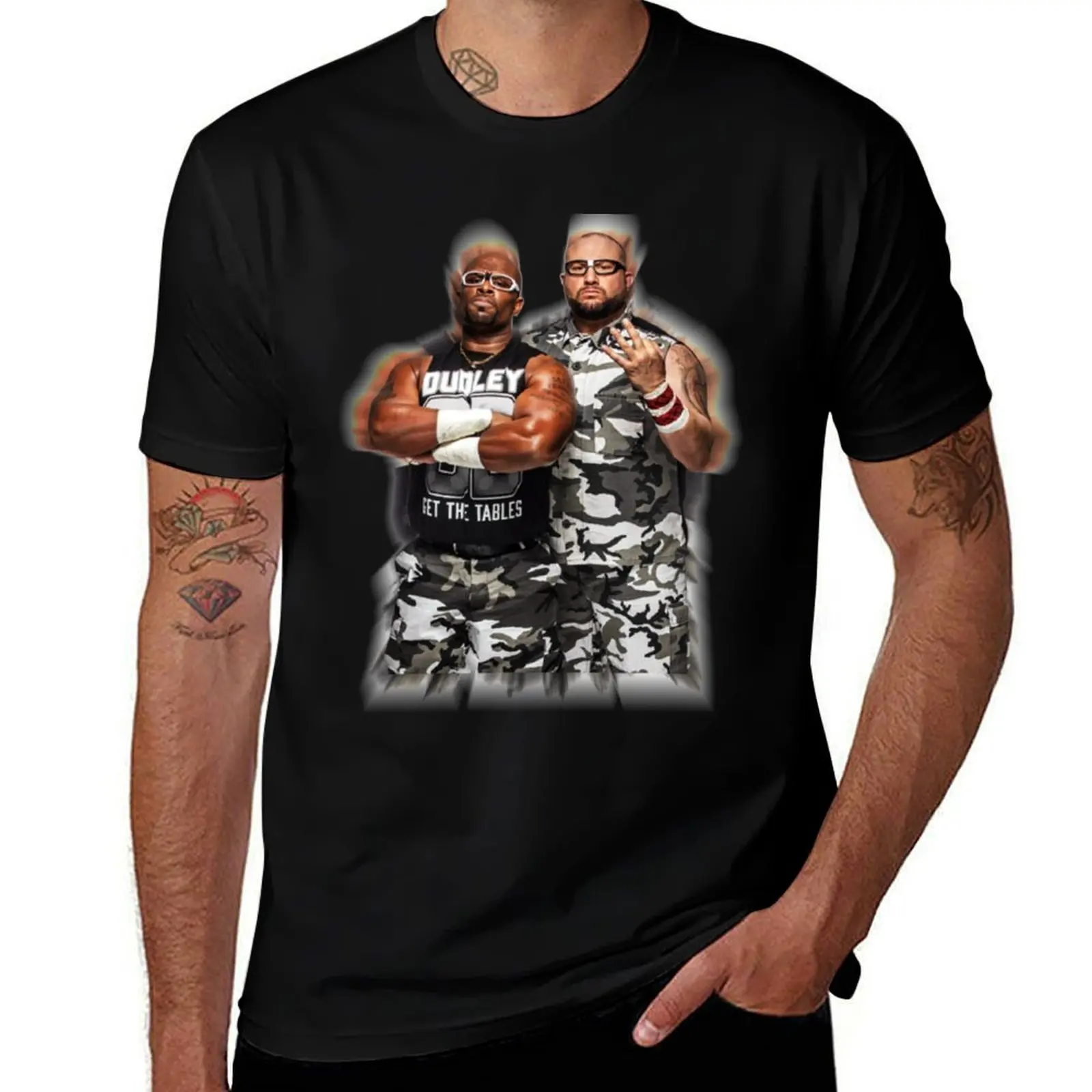 

DUDLEY BOYZ 11A T-Shirt man t shirts high quality luxury brand t shirt man designer man t shirt heavy cotton T-shirt