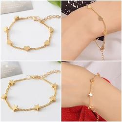 New Fashion Simple Love Heart Bracelet For Women Girl Accessories Open Bangles Jewelry Wedding Party 2025 Trendy Bracelets Gift